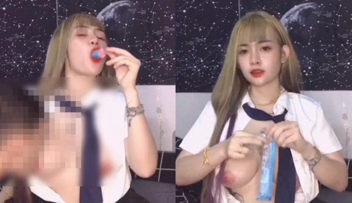(ไทย) OF Panid69 เซเลฟสาวโชว์ให้หนุ่มผัว ยัดนมขาวๆอวบๆน่าขยำ