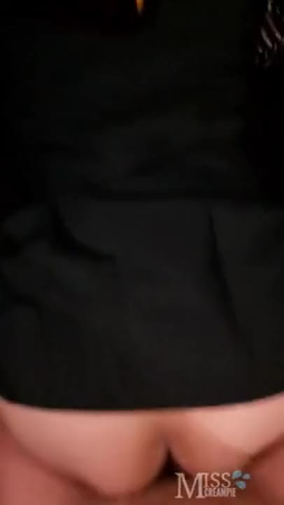 miss creampie, a plump white student, was fucked while wearing her uniform. she was fucked in a doggy style position, screaming. her pussy was slammed against the cock, making her feel good.