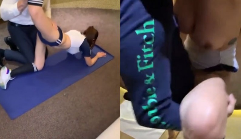 [台灣] SWAG 貼滿傷痛貼布的爆乳主播健身教練的3P精彩實況！