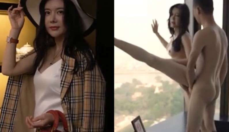 國產AV 飢渴貴婦主動誘惑，要求管家提供高空奢華性愛客房服務