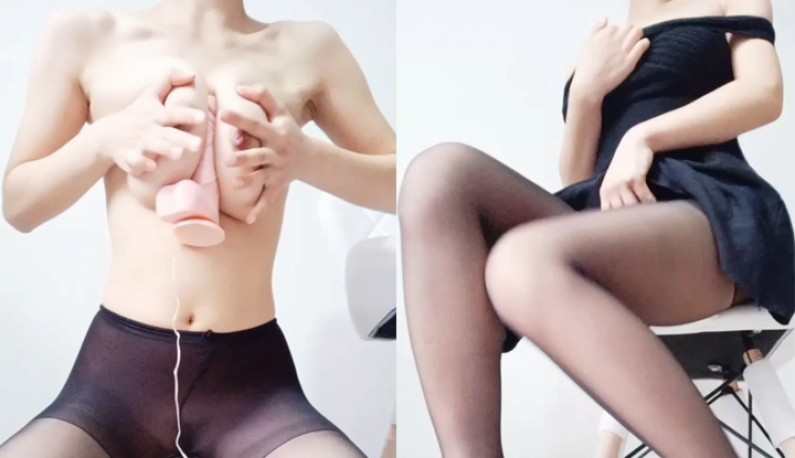 巨乳絲襪妹開箱電動姊夫!