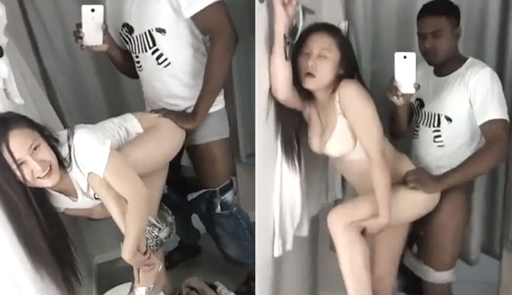 คลิปหยุดสาวร่านเย็ดกับพี่มืด นอกห้องเหมือนมีคนต่อแถวเย็ดกันยาวเลย