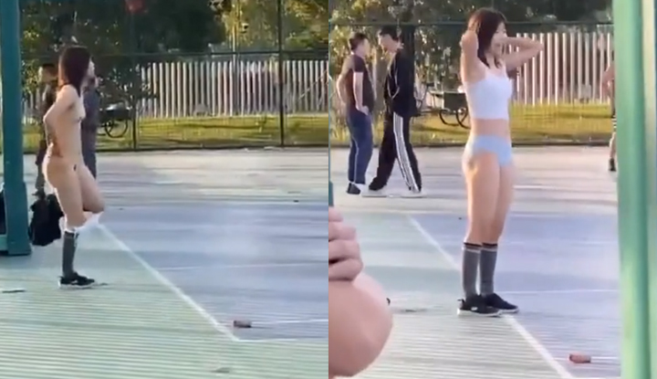 พี่สาวกำลังเปลื้องผ้าเติมน้ำมันหรือเธอจะมาช่วย? ฉันคิดว่าเธอเป็นผู้ชนะ!