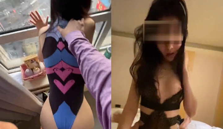 ชาเย็นบนเกาะ หลุดภาพเอวสวยสะโพกงามของสาวสวย ~ ยังบอกอีกว่าชอบประตูหลัง!