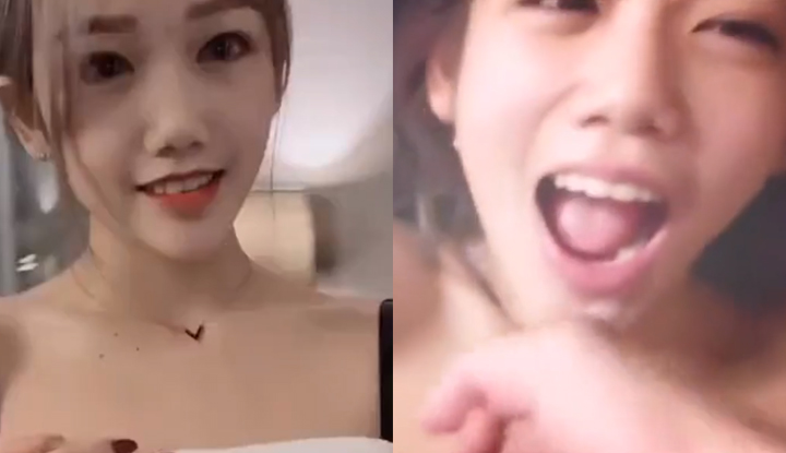 [台灣] SWAG chinhbaby 與砲友實戰畫面流出～大量精液口爆她！