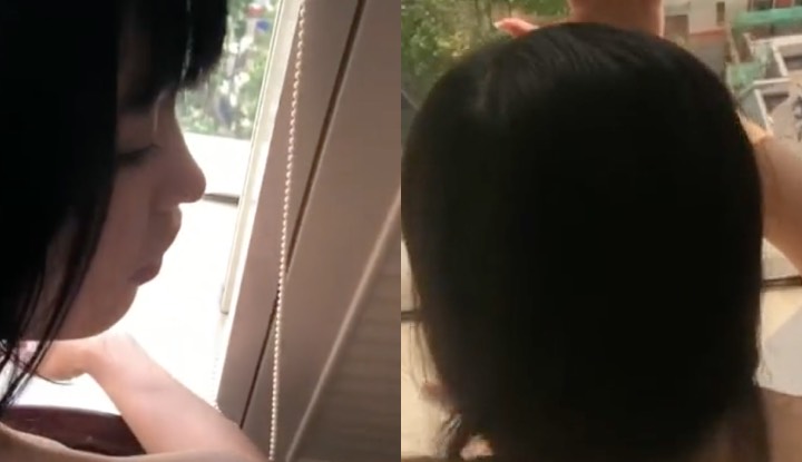 The slender and sexy dance teacher was pressed by the window and fucked, this scream is super loud!