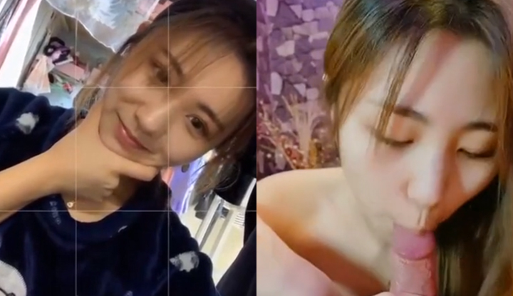 The appearance of a school beauty with a pure appearance and good looks was leaked as she gulped down a dick. Her beautiful breasts are also so shocking!