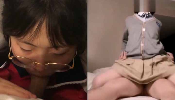 การถ่ายทำเซ็กซ์ส่วนตัวขนาดใหญ่ของนักเรียนหญิงในแว่นตาไหลออกมา ~ เพศสัมพันธ์ที่รุนแรงในชุดนักเรียนสีแดง