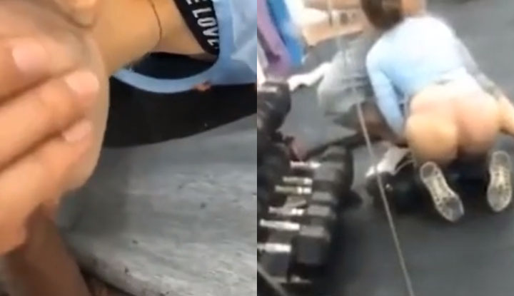 網曝門事件～在空無一人的健身房讓學生幫我口！