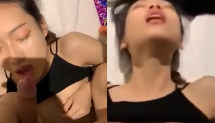 Showing her face, blowing her mouth, cumshots