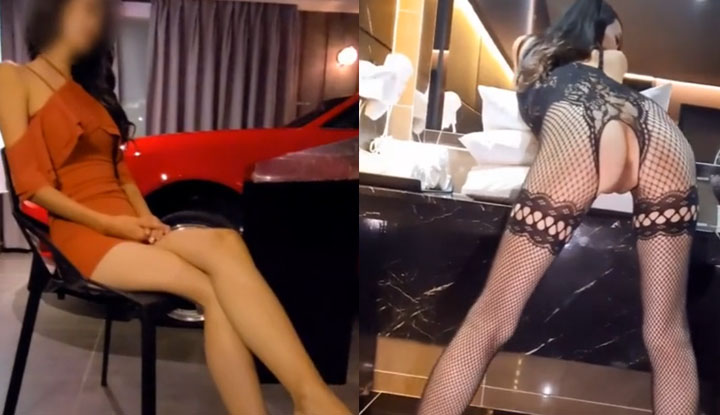 ผู้หญิงสวยในถุงน่องสุดเซ็กซี่มีขาสวยยาวสุด ๆ และเดรสทุกประเภทก็โลดโผนสุดๆ