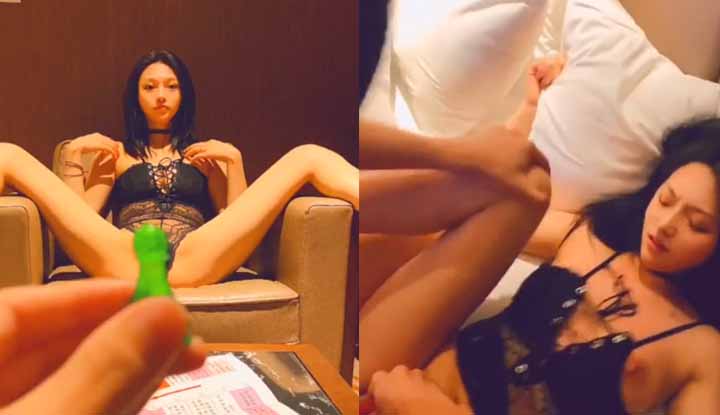 綠帽NTR系列～氣質女神嬌妻讓給單男幹綠帽老公在旁拍攝