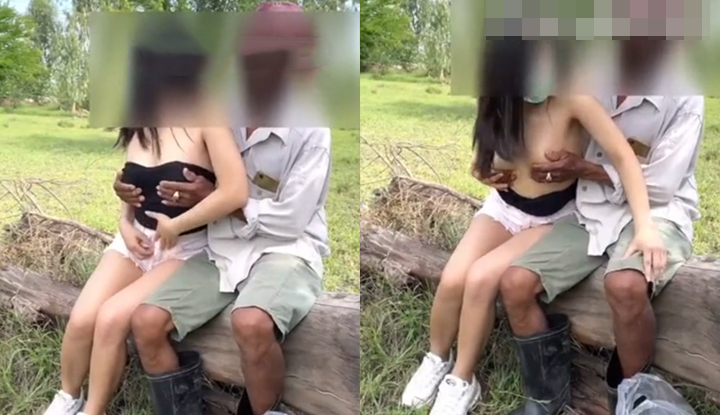 [泰國] 約會的時候慾火焚身，直接在公園裡脫衣摸乳