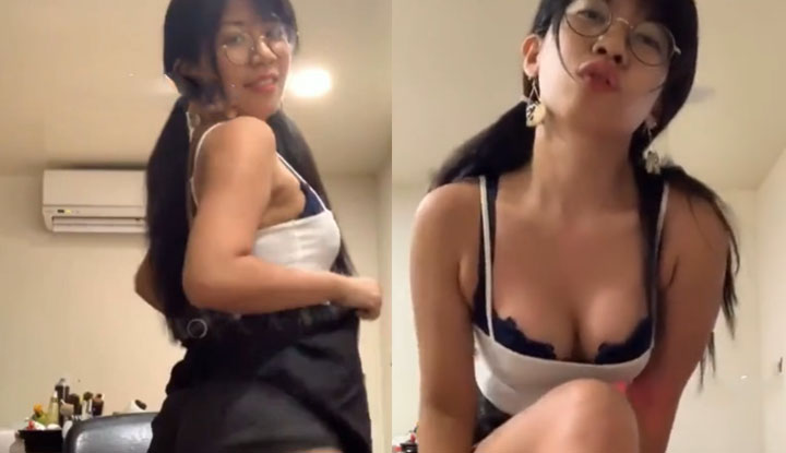 ไต้หวัน] SWAG hitomibabe～ นักเรียนสาวแว่นผมแกละ  เต้นยั่วเสียวๆ เห็นแล้วอยากแทงก้น