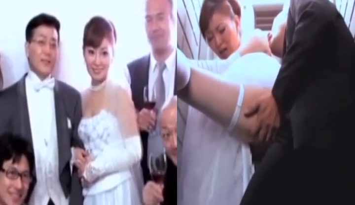 (ญี่ปุ่น) เธอใส่ชุดแต่งงานไปนัดเย็ดสดแตกในกับบอส  แล้วกินยาตามทีหลัง