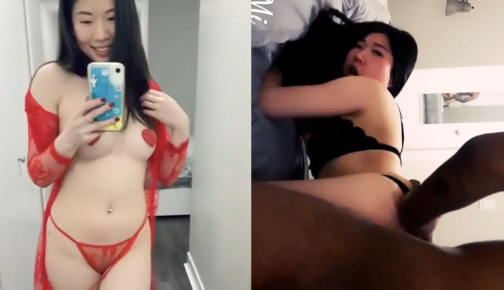 [Western] Chinese American girl with monolids hooks up with a black stud, always craving his big cock for non-stop lovemaking~