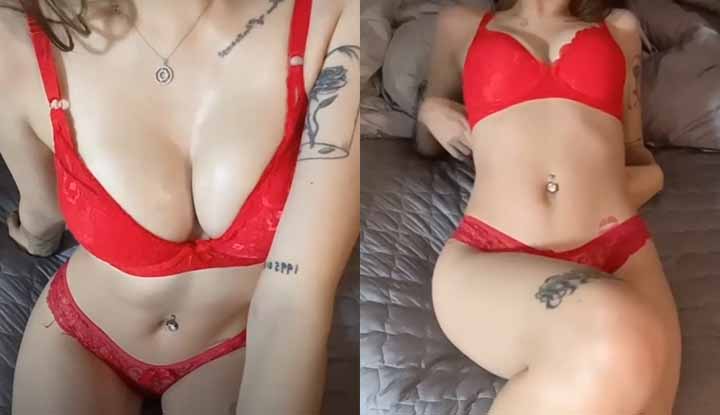 [Korea] Girlcrush_yuka ~ Wearing red underwear and dawdling and unwilling to be lonely