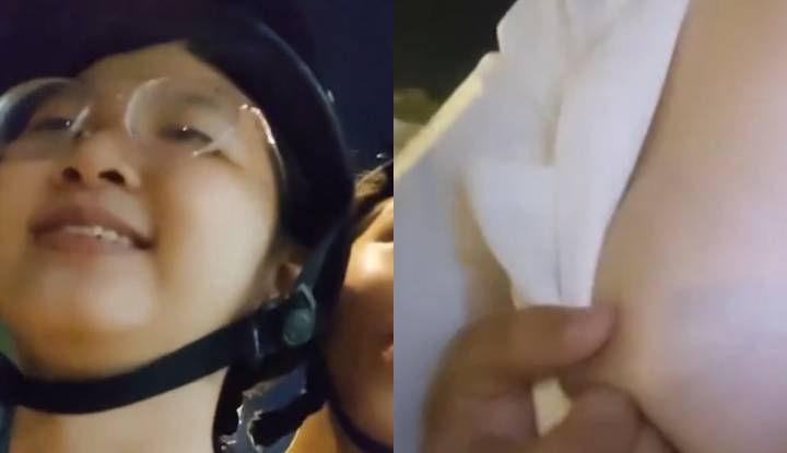 [泰國] 還是寶貝女友的乳房最好抓