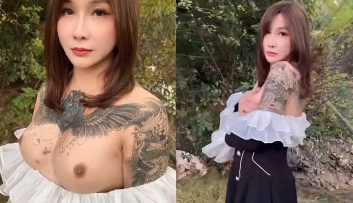 Beautiful breasts, Secretly revealing breasts and taking pictures when no one is there