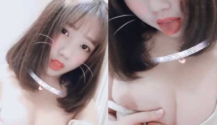 [台灣] 雪白巨乳甜美正妹視頻流出