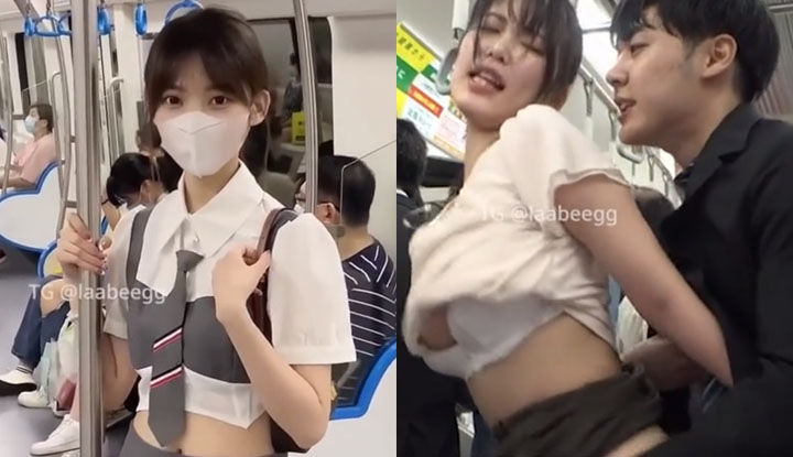 Met a very beautiful young lady at the subway station