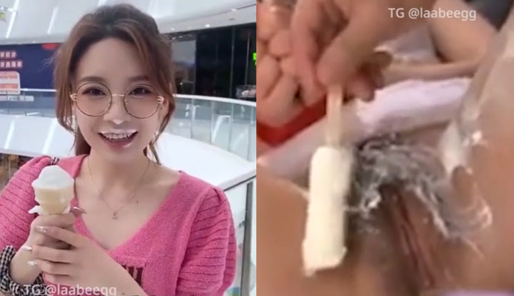 My girlfriend blatantly seduced me with ice cream at the store, and I still haven't trained her properly~