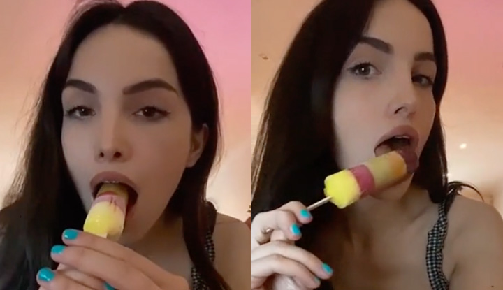 [Europe and America] Blinkx OnlyFans, the British hot girl live broadcaster, is out~ It makes people wish that the lollipop is the one under their crotch~