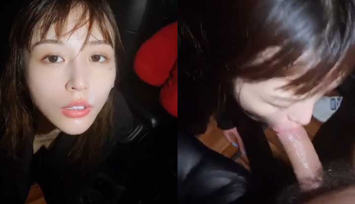 Net idol hot girl Lan Lan leaked out ~ The girl who loves to eat meat sticks was shot all over her face