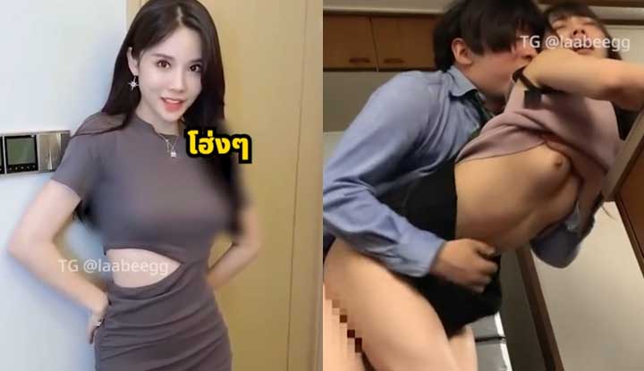 เพื่อนข้างบ้านคนสวยเข้าบ้านขอกินน้ำ แถมช่วยตัวเองต่อหน้า จะไม่ไหวแล้ว...