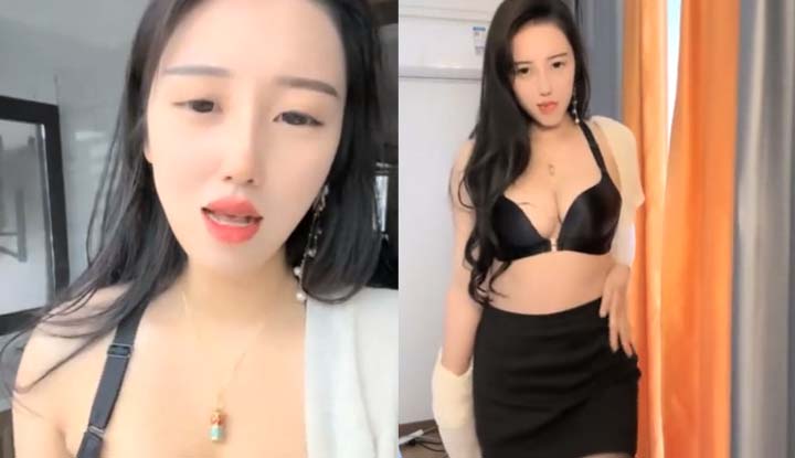 Bust model Hayakawa Nako ~ Wearing black silk sexy dance big tits shaking into your heart