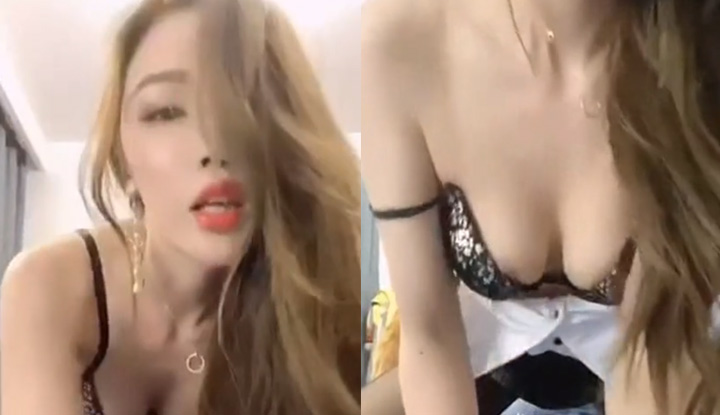 The temptation of beautiful breasts with black silk and beautiful breasts ~ the looming nipples are so attractive