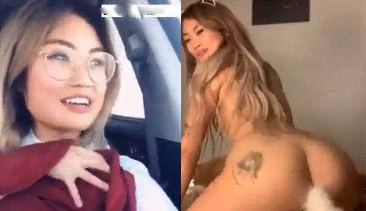 [Filipina] Gadis kecil yang comel dengan kacamata kontras, membuat rakaman sendiri yang tidak senonoh di atas katil.