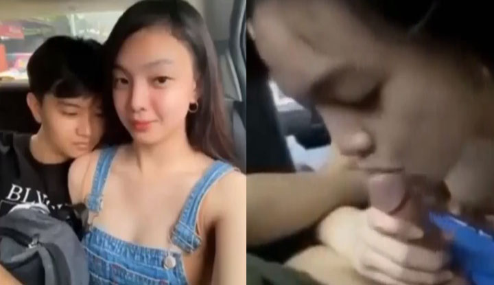 [Philippines] Cô gái gợi cảm hút tinh ranh lớn với bạn trai trong xe