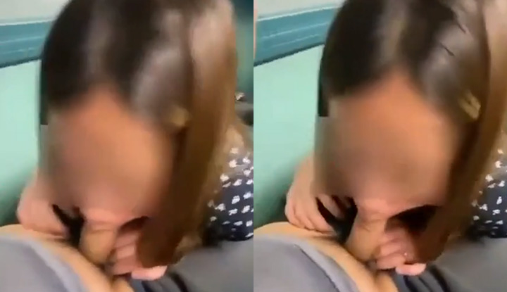 [Hong Kong] Bold couple MTR staged blowjob live erotic palace