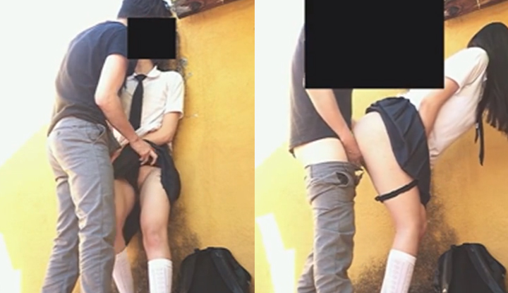 Video menarik pelajar perempuan Thai berani menghampiri kekasih lelaki dengan zakar besar untuk melakukan hubungan seksual secara rahsia di belakang bangunan.