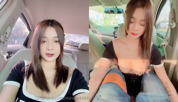 คลิปหลุด Onlyfans mintra4444 น้องมินตรา นั่งเล่นเล่นกับ FC โนบรามาเอฟซีเงี่ยนทนไม่ไหวจอดแวะข้างทางจับเย็ดสดซอยหีแตกเต็มตูด