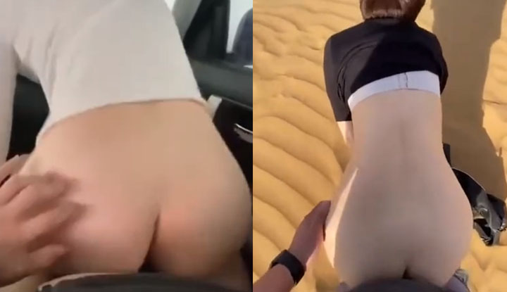 How cool is desert warfare, with this beautiful scenery and that beautiful butt, even the naughty pussy is so tender.