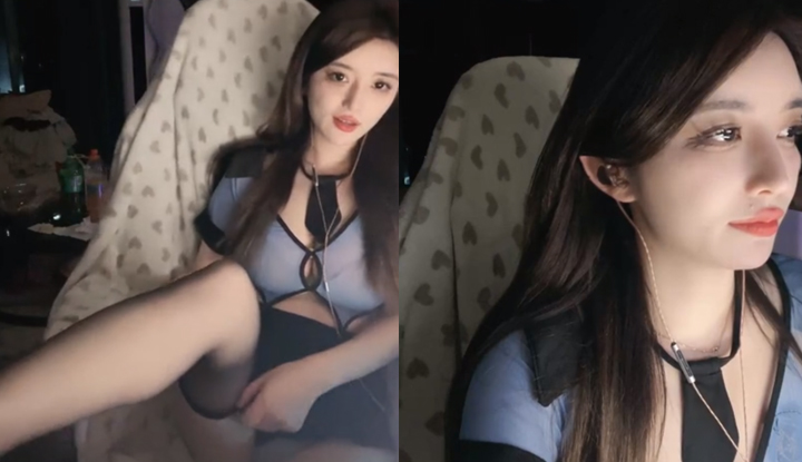 Bagaimanakah Mian Mian Xiong, bintang internet yang popular, menyiarkan dirinya secara langsung dengan berpakaian sopan dalam jubah hitam dan stoking hitam?