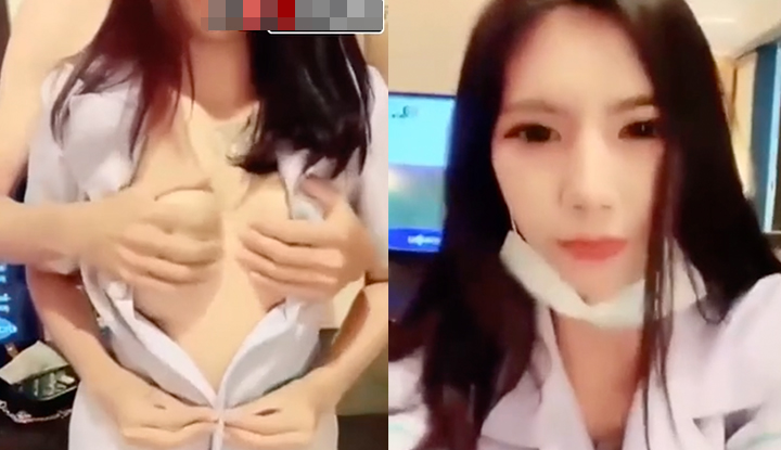 [泰國] 性感的女藥劑師勾引助理在藥房後偷情