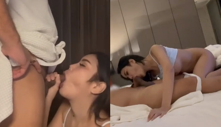 Video lucah Onlyfans manow8005 suami mengeluarkan zakar dan dimasukkan ke dalam mulut sehingga terangsang, kemudian dia diliwat dengan kasar dan keras, lalu berpindah ke atas katil dan meneruskan hubungan seks dengan penuh nafsu.