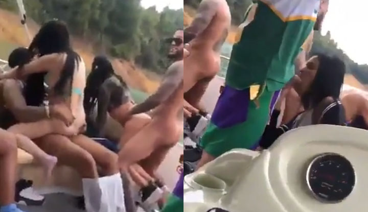 [Châu Âu và Hoa Kỳ] Du thuyền tình dục đến đây ~ Người đàn ông mạnh mẽ và người phụ nữ xinh đẹp có quan hệ tình dục say đắm trên biển trong xe