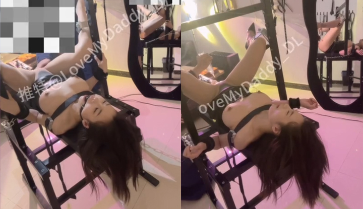 Hot girl trên Twitter ngực khủng bị trói vào ghế và cưỡng bức xâm nhập.