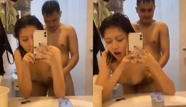 Kekasih sundal saya! Disetubuhi di dalam bilik mandi dan direkodkan untuk simpanan.