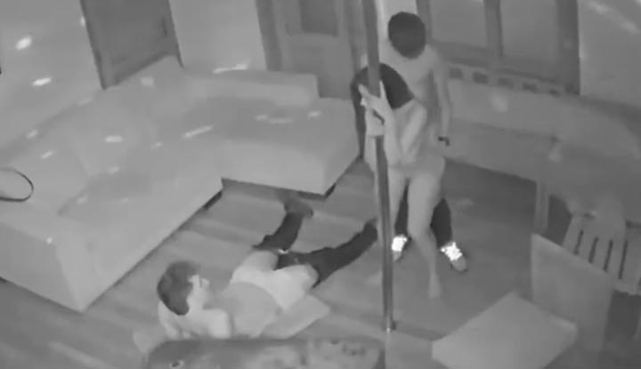 Is your home's smart camera secure? Two siblings brought a dancer up the stairs to play.