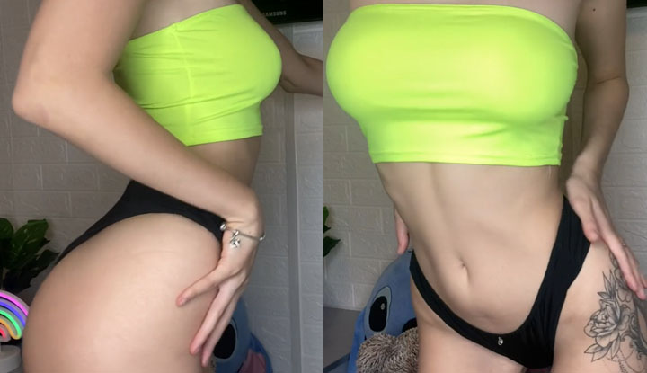 [Western] Oh my, the famous user oh_honey on O site is showing off their sexy and well-toned abs from working out.