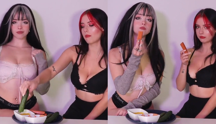 Julia Burch และเพื่อนสาวมากินไอติมที่ใหญ่โตด้วยกันสิ