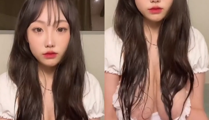 [American English] A beautiful young woman from Korea with a pure and innocent appearance, her subtle allure is very enticing.