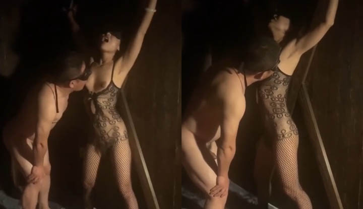 Tie up a married woman and play with her. If you want to join us, quickly add a 1.