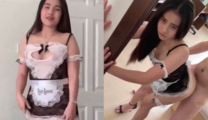 [Tailândia] As empregadas sensuais não só precisam limpar a casa, mas também atender às necessidades fisiológicas do dono.