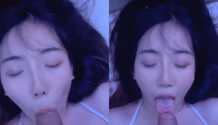 [thai] o-site, the busty internet star highsstn, is covered in her boyfriend's semen!